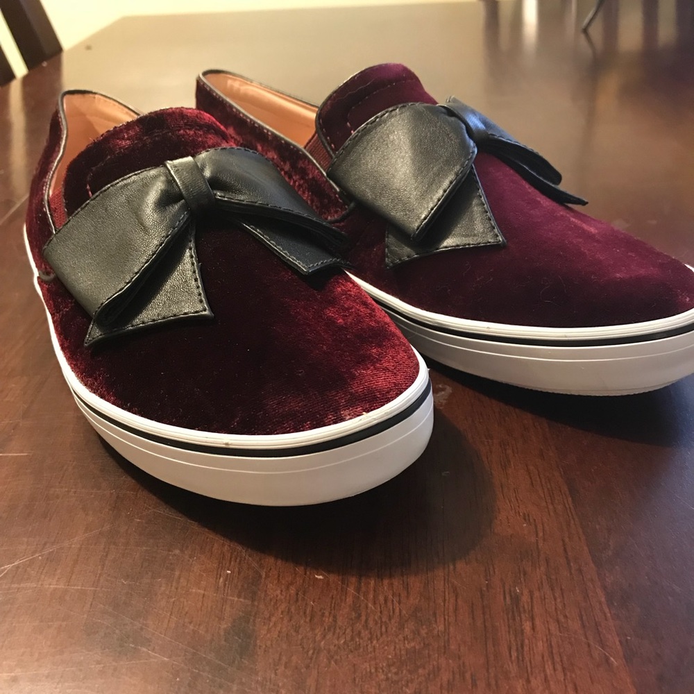 Kate Spade Velvet Slip-Ons